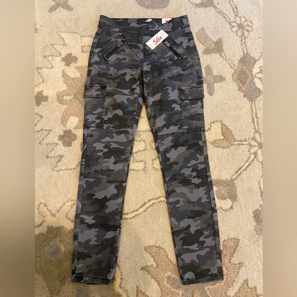 NEW Justice camo pants, girls 8